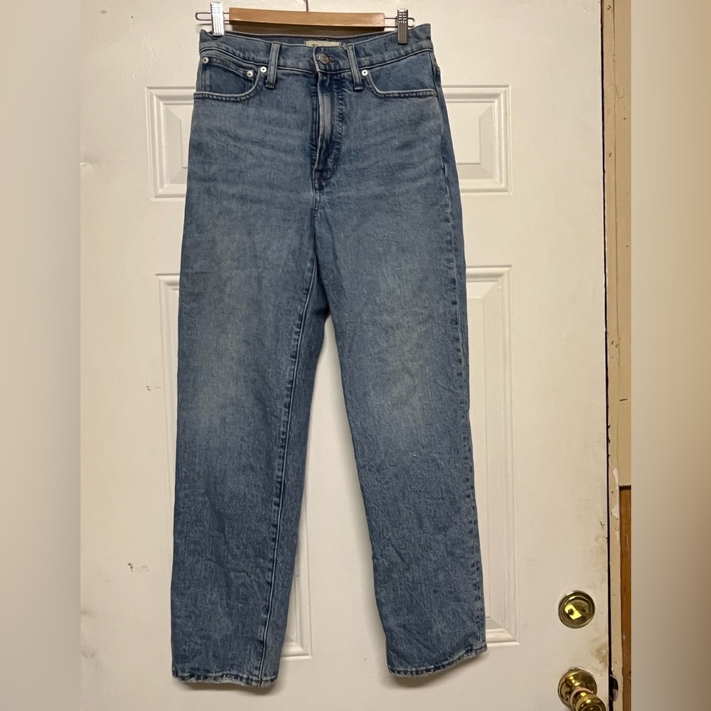 Madewell vintage straight  High-Rise Straight Leg Jeans in Faded Blue